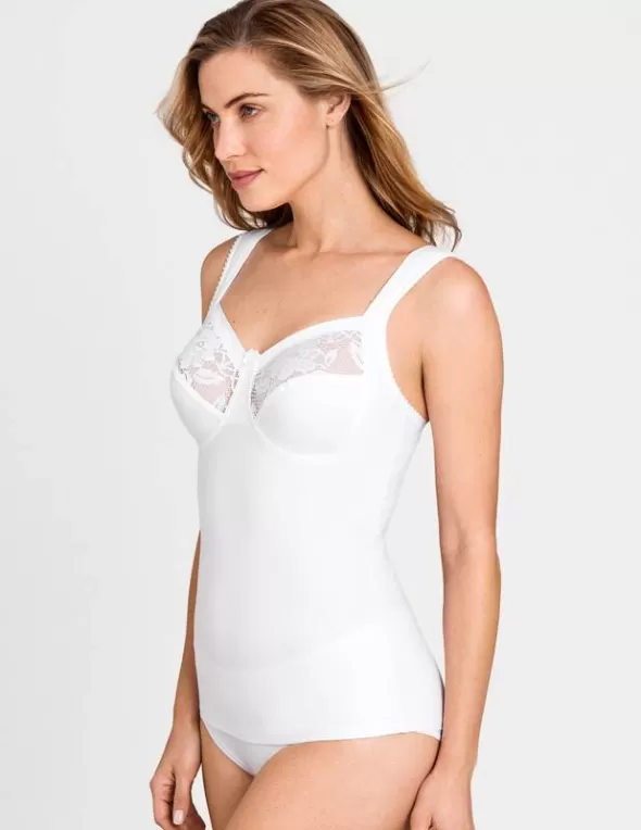 Miss Mary Lovely Lace linne med inbyggd bh Vit Shop